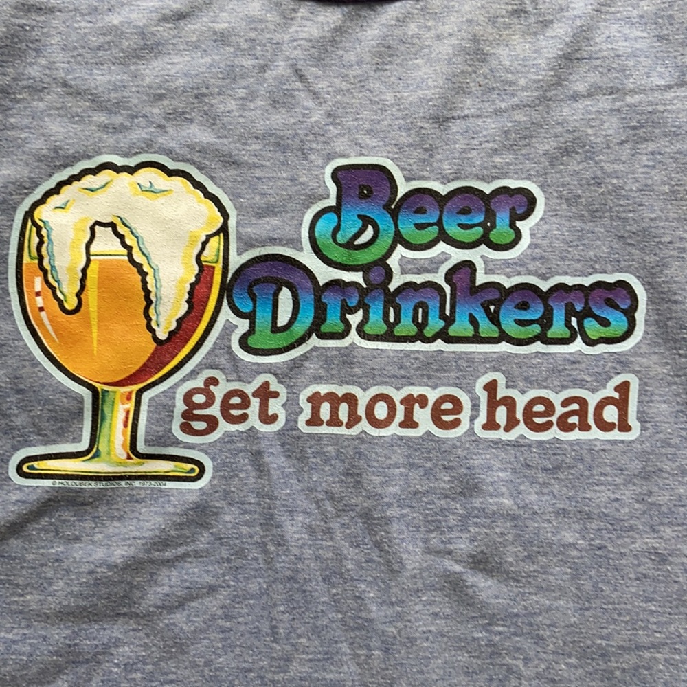 American Apparel T-shirt - Beer Drinkers Get More Head